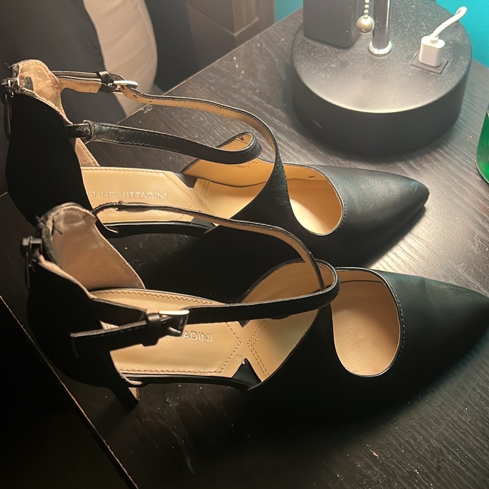 Adrienne Vittadini Black Stiletto Heels